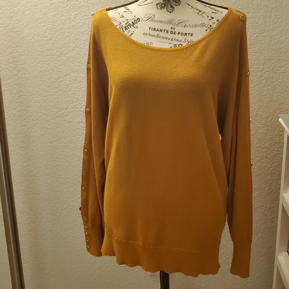 Mustard Cold 🥶 Shoulder Top